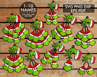 Grinch Ornament SVG - Etsy