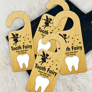 Fichier SVG fée des dents, accroche-porte fée des dents pour les enfants, fichier découpé au laser boîte cintre fée des dents, téléchargements numériques, SVG, téléchargements instantanés