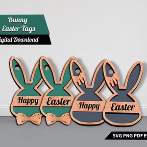 Panier de Pâques personnalisé Svg, SVG de Pâques, boîte lapin de Pâques pour oeufs en chocolat, téléchargement numérique, PDF, cadeau pour la fête des pères, cadeau pour la fête des mères.