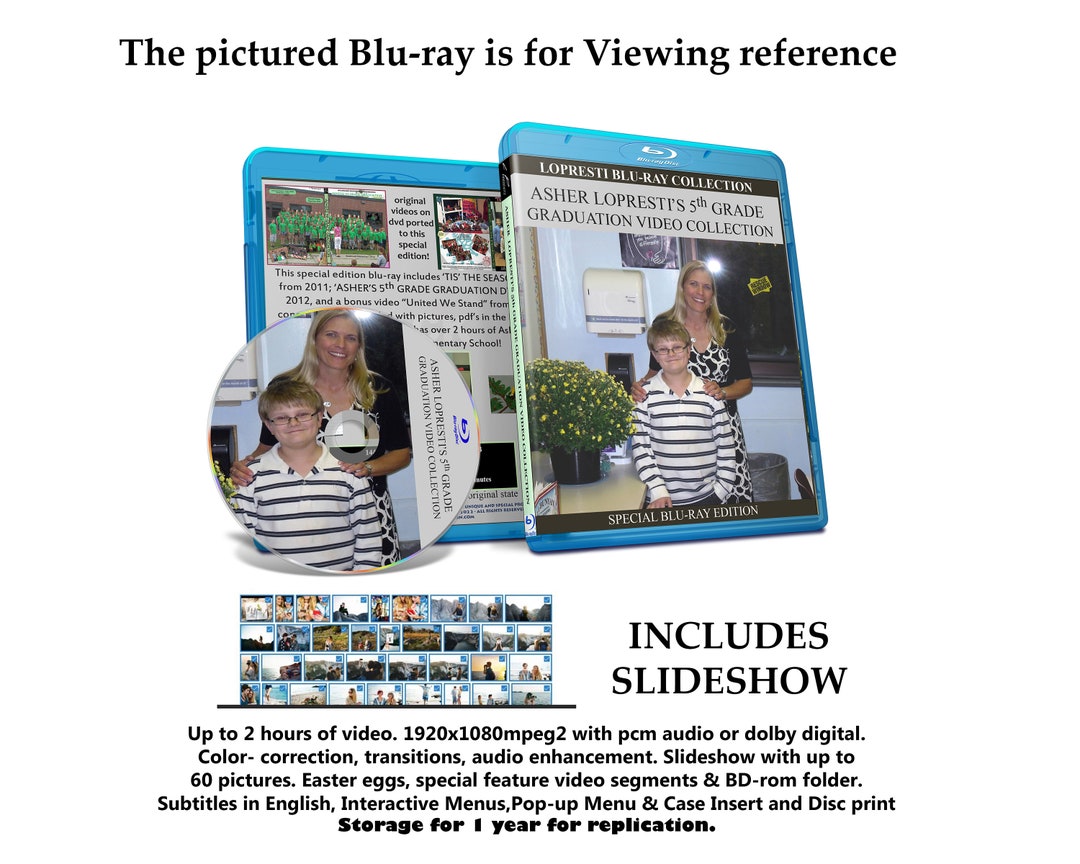 105 Make My BLU-RAY With Slideshow - Etsy