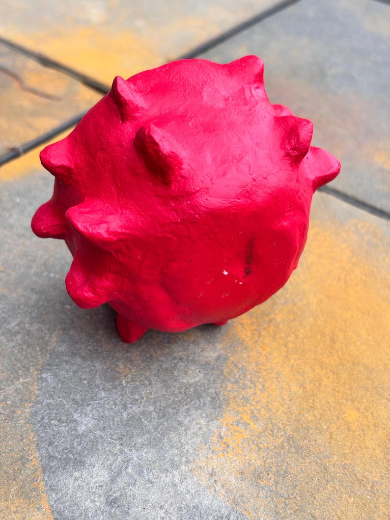 Red Spiked Trinket Bowl - Etsy