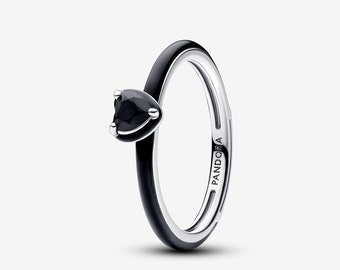 Pandora ME Black Chakra Heart Ring