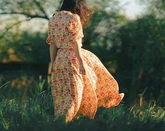 Waist linen Skirt/midi skirt / Skirt with pockets/Handmade / A unique skirt /Linen Maxi Skirt for Women/pleated skirt/Boho Skirt/long skirt