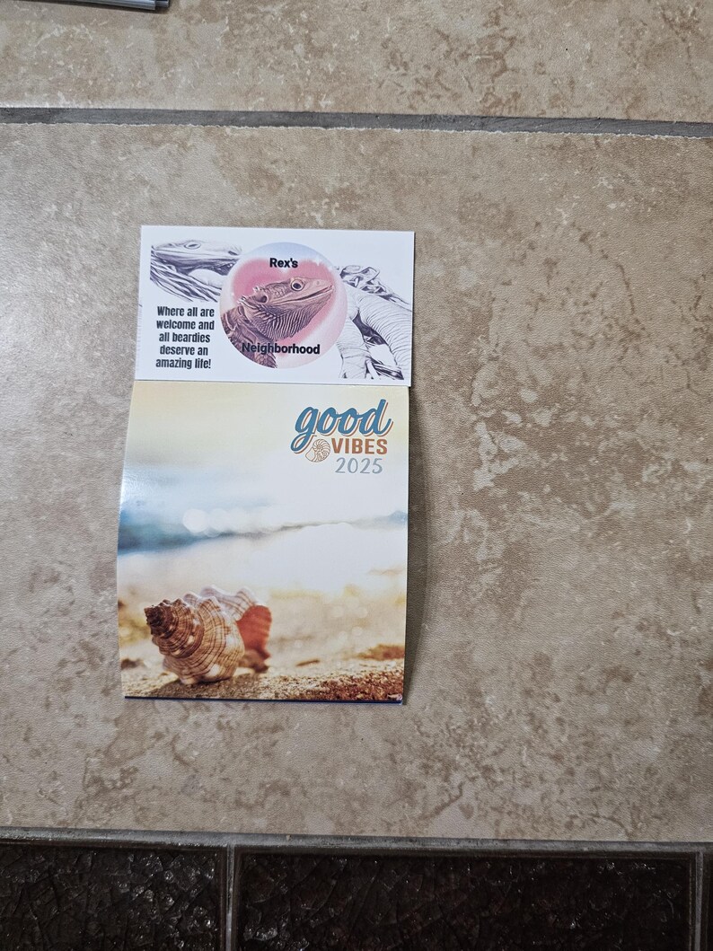 Mini Fridge 2025 Calendar Bearded Dragon Etsy