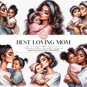 Il miglior pacchetto di clipart per mamme con bambini, bambini carini, clipart per la festa della mamma, clipart per mamme e bambini, maternità, clipart per l'amore familiare in formato PNG