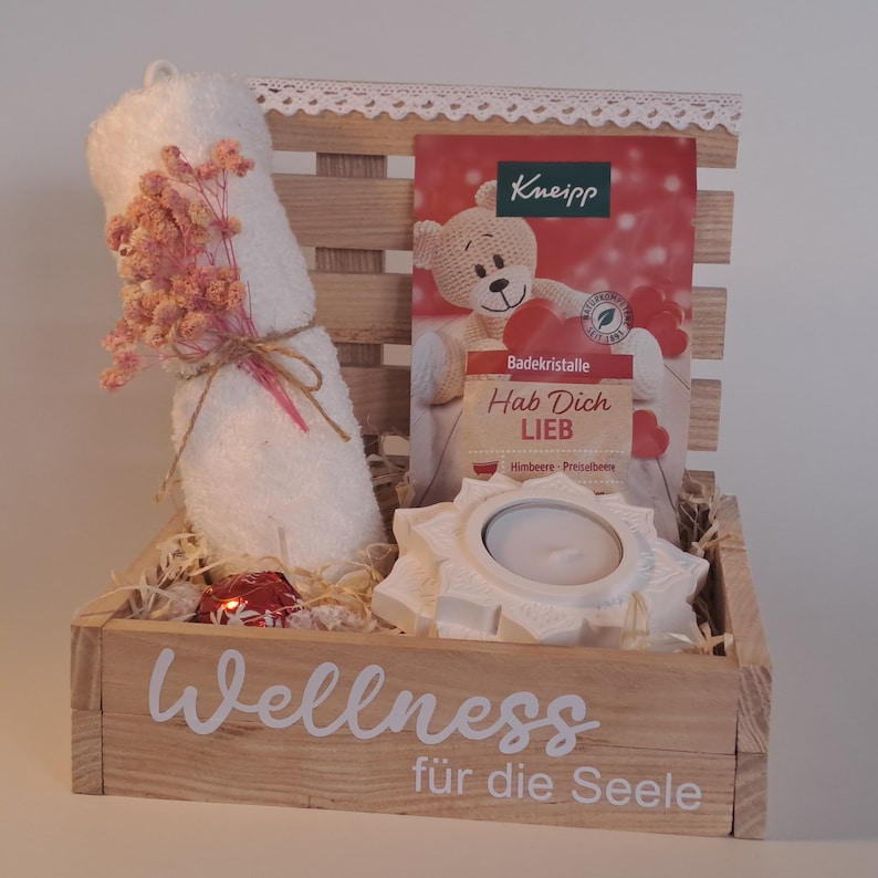 Wellnesspaket Wellnessgeschenk Gutschein Wellnesstag Geschenk Valentinstag Geschenk Wellnessurlaub Wellnessbox Weiß