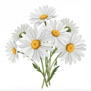 15 Watercolor Daisy Clipart,Daisy bouquets,summer flowers,Digital Download, wedding clipart, planner, Paper Crafts, Quality JPG, Wildflower