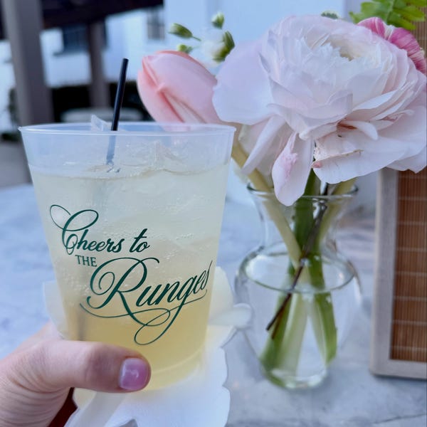 Custom Frosted Party Cups: Wedding, Bachelorette, Engagement