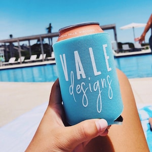 Custom Logo Can Coolers for Businesses | Personalized Company Coozies | Custom Branded Coozies with Your Logo | Personalized Company Swag