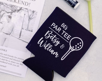 Golf Wedding Can Coolers | Personalized Party Favors