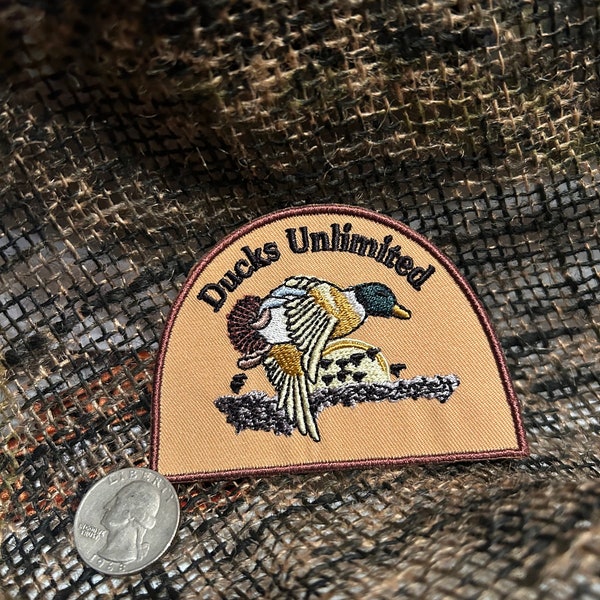 Ducks Unlimited retro vintage iron on patch