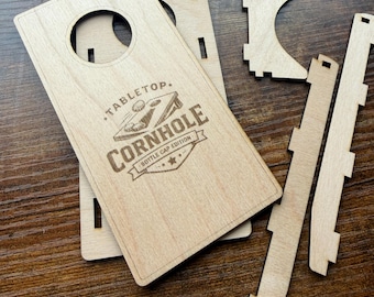 Zestaw do samodzielnego wykonania planszy do cornhole | Plansze do gry z kapsli z brzozy bałtyckiej