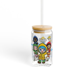 Luce and Friends, 2025 Vatican Jubilee, SR Catholic Christian Religious Sipper Glass, 16oz