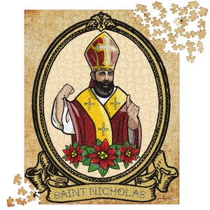 Saint Nicholas, 520 Pieces, SR Traditional Orthodox Catholic Christian Religious Jigsaw Puzzle