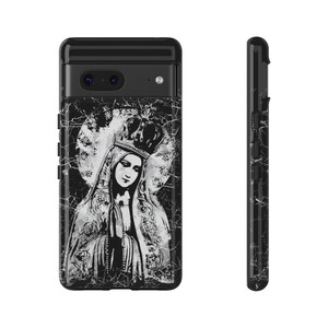 Gothic Mary Our Lady, Religious SR Catholic Christian Phone Cases for Iphone, Galaxy, and Pixel