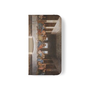 Abendmahl des Herrn, Letztes Abendmahl, Eucharistie, SR Katholische Christliche Religiöse Flip Folio Handyhüllen