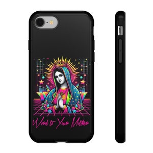 Word to Your Mother Mary SR Traditionelle katholische christliche Handyhülle für iPhone, Galaxy und Pixel