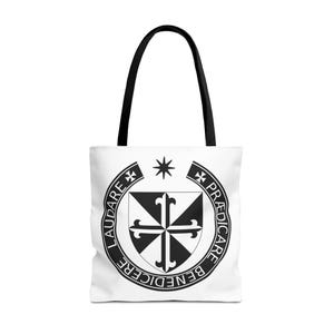 St Dominic, Dominican Order, SR Traditional Catholic Christian Religious Church Tote Bag, 3 sizes, 2 colors