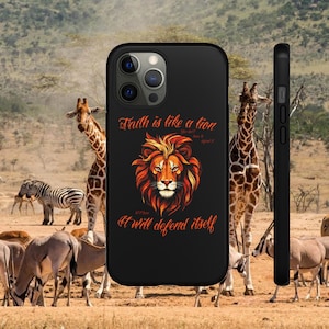 Truth is like a lion, Saint Augustine Quote, SR Catholic Phone Cases for Iphone, Galaxy, and Pixel