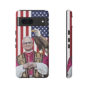 Erster amerikanischer Pope, Leo XIV, SR katholische christliche Handyhülle für iPhone, Galaxy, Pixel-Geräte