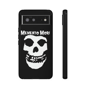 Memento Mori Remember Death, Punk, SR Tough Phone Cases for Iphone, Galaxy, and Pixel Devices