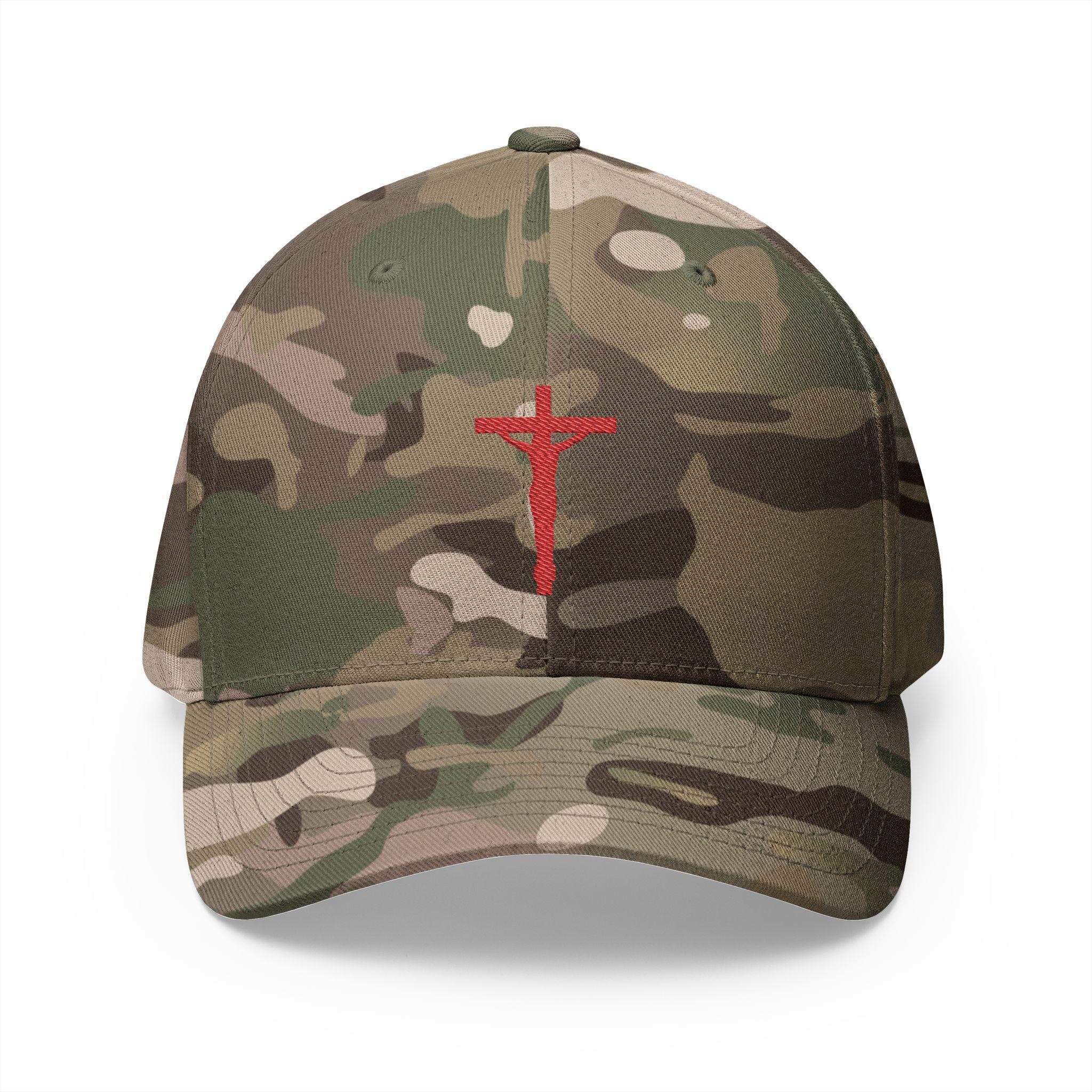 Jesus Crucifis, Flex Fit, Embroidered, SR Traditional Catholic ...