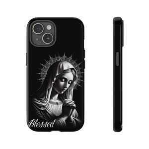 Heilige Jungfrau Maria, Gotik, SR katholische christliche Handyhülle für iPhone, Galaxy, Pixel-Geräte