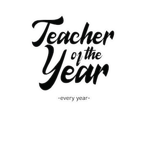 Insegnante dell’anno ogni anno decalcomanie in vinile SR Kiss-Cut, homeschool, adesivo educato a casa