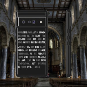 Our Father, Lord's Prayer, SR Traditional Catholic Christian Phone Cases for Iphone, Galaxy, Pixel