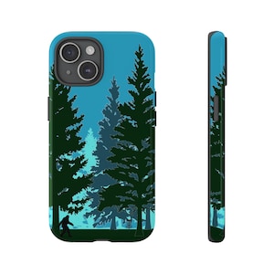 Sasquatch, Bigfoot, Discgolf, Bäume, SR Robuste traditionelle katholische christliche Folf-Telefonhüllen