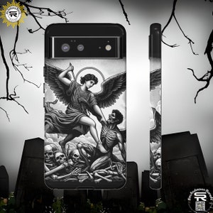 Saint Michael SR Robuste Handyhüllen für Apple iPhone, Samsung Galaxy und Google Pixel-Geräte