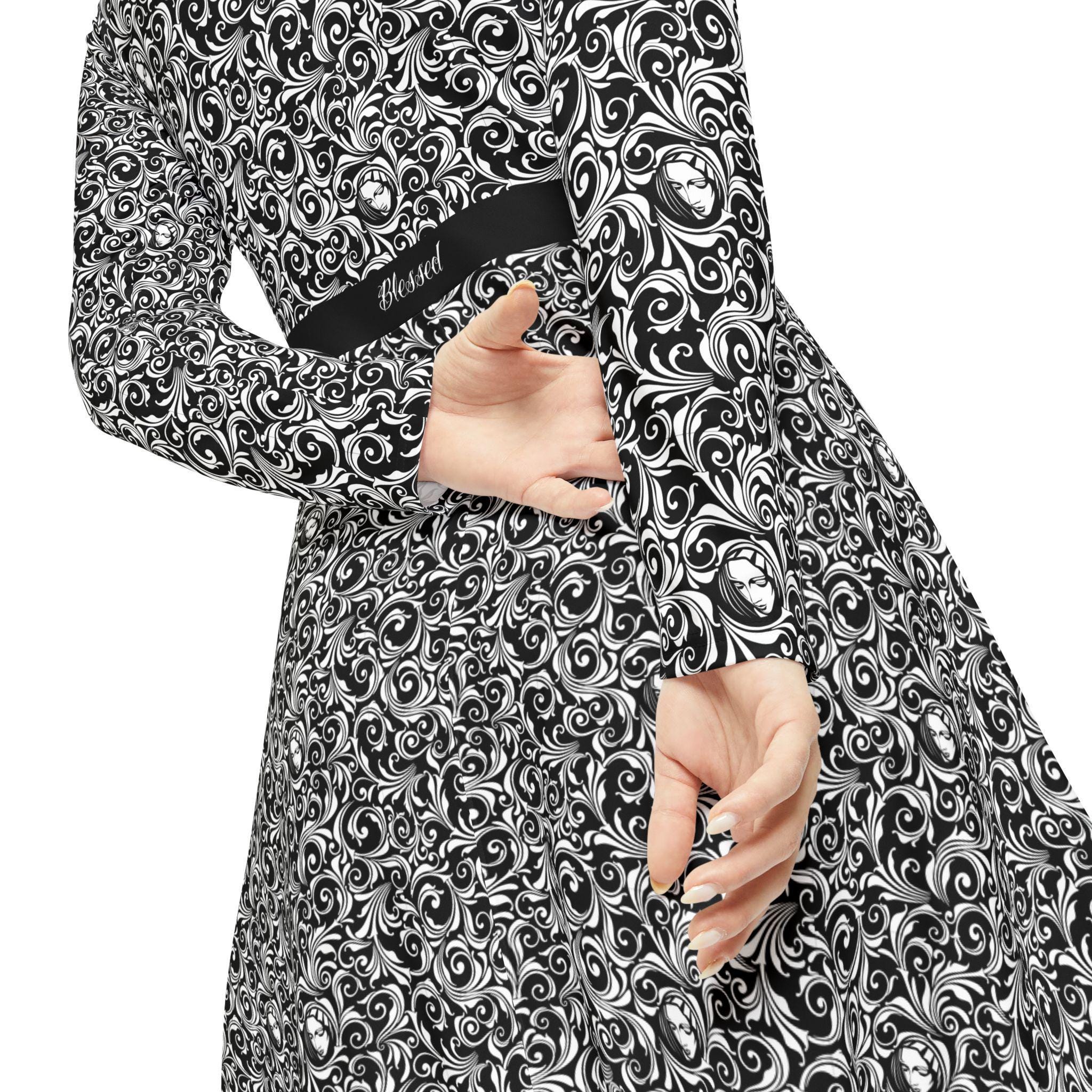 chinese dress ladies The Messenger Long Maxi Slip Dress w/ Joan of Arc & Florals