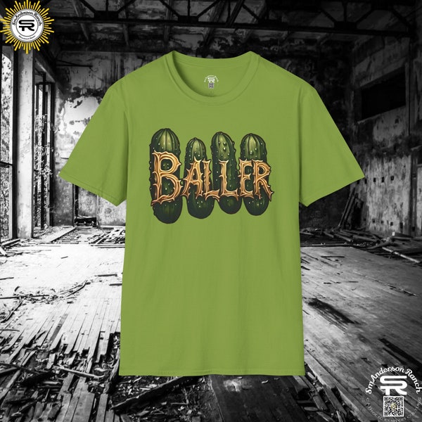 Pickleball "Baller" and Pickles shirt in fun colors, SR Traditional Catholic Christian Sports Gear