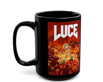 Luce, Demons Doom, 2025 Vatican Jubilee, SR Traditional Catholic Christian Religious Black Mug (11oz, 15oz)
