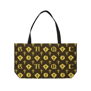 SR-Einkaufstasche im katholischen Symbol-Stil, trendige Geldbörse, Strand-Bibeltasche, Materialträger für die Sonntagsschule