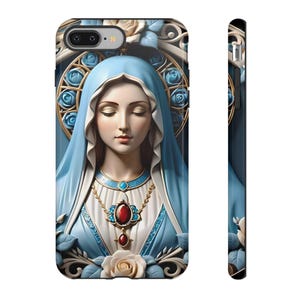 Wunderschöne Jungfrau Maria, SR katholische christliche religiöse Handyhülle für iPhone, Galaxy und Pixel-Geräte