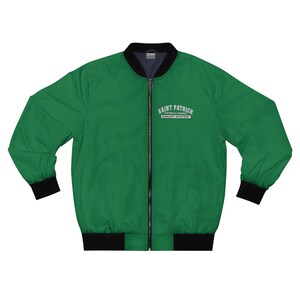 Saint Patrick Catholic School Geography Department SR Men's Traditional Christian Bomber Jacket