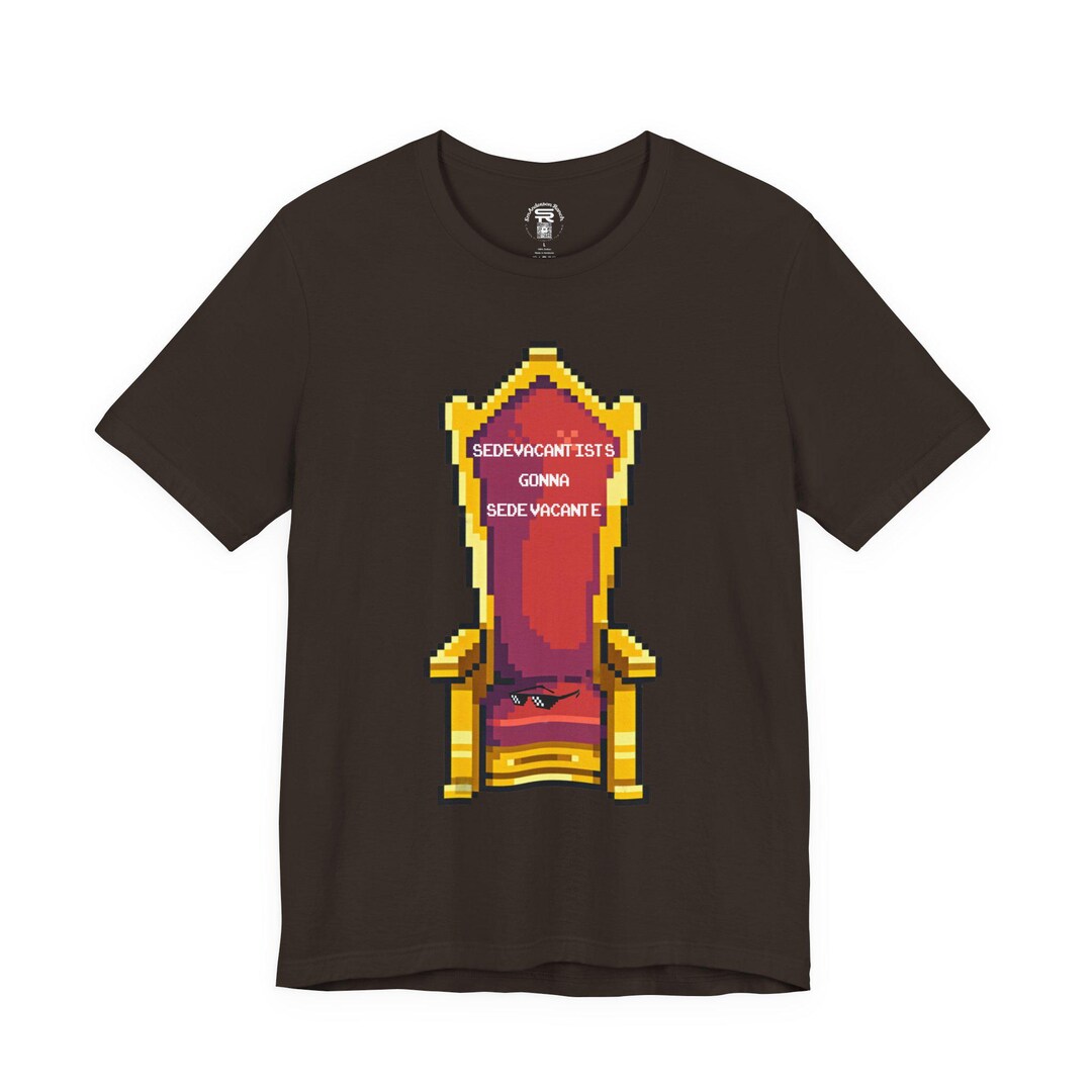 Sedevacantist Pixel Art T-shirt: Traditional Catholic Christian
