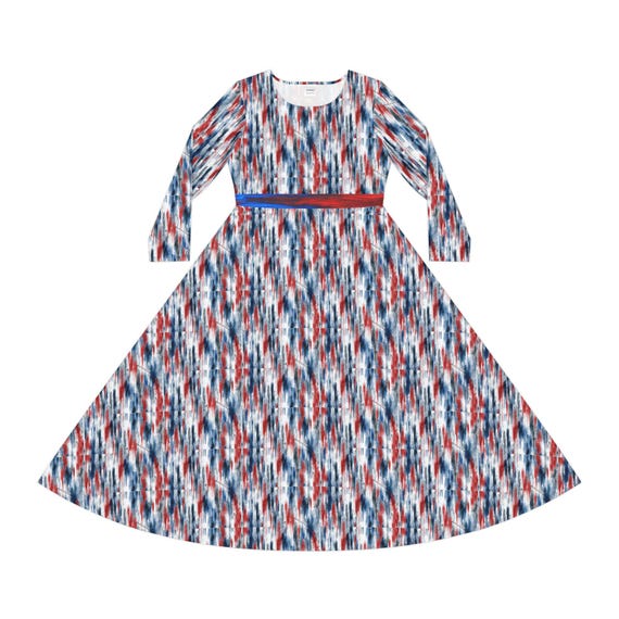 Divine Mercy Long Sleeve Dress: Catholic Christian Polish Design