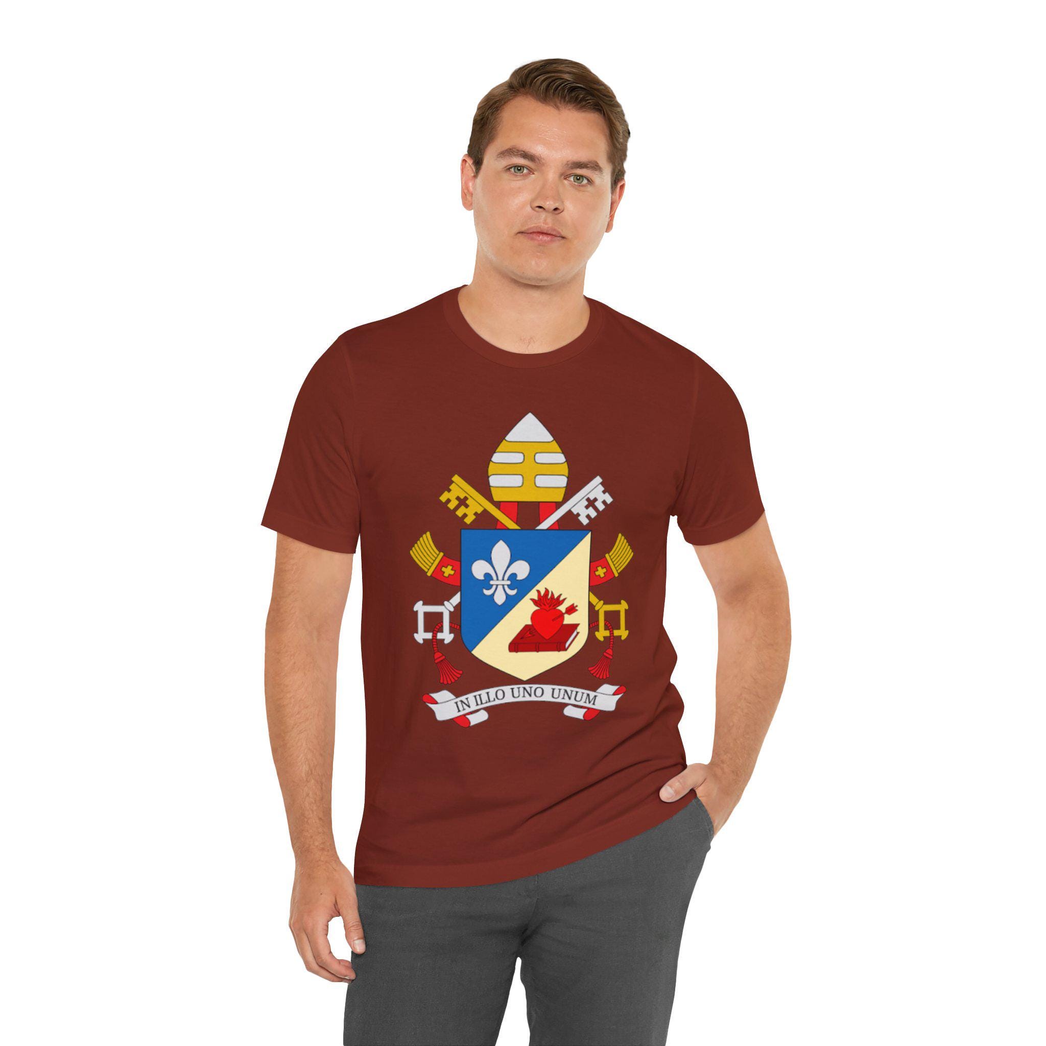 Pope Leo XIV Coat of Arms Tee - Catholic Christian Unisex Shirt - Etsy