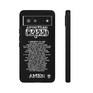 Apostles Creed Full Text SR Traditional Catholic Christian Phone Cases for iPhone Galaxy and Pixel