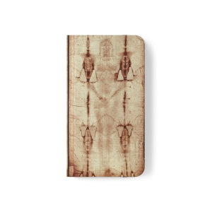 Grabtuch von Turin SR Traditionelle katholische christliche Folio-Klapphüllen für iPhone und Galaxy-Geräte