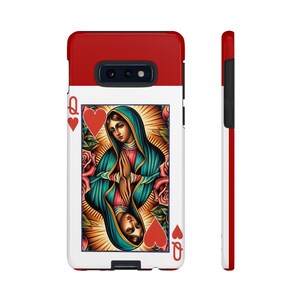 Queen Mary Spielkarte, SR katholische christliche Phon Hüllen für iPhone, Galaxy und Pixel-Geräte