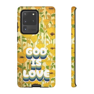 God is Love, SR Traditionelle katholische christliche religiöse Handyhüllen für iPhone, Galaxy, Pixel