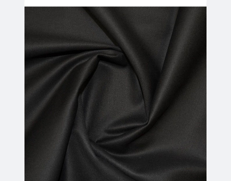 LENNON - Organic Wool Gabardine Trousers in Black main image 1