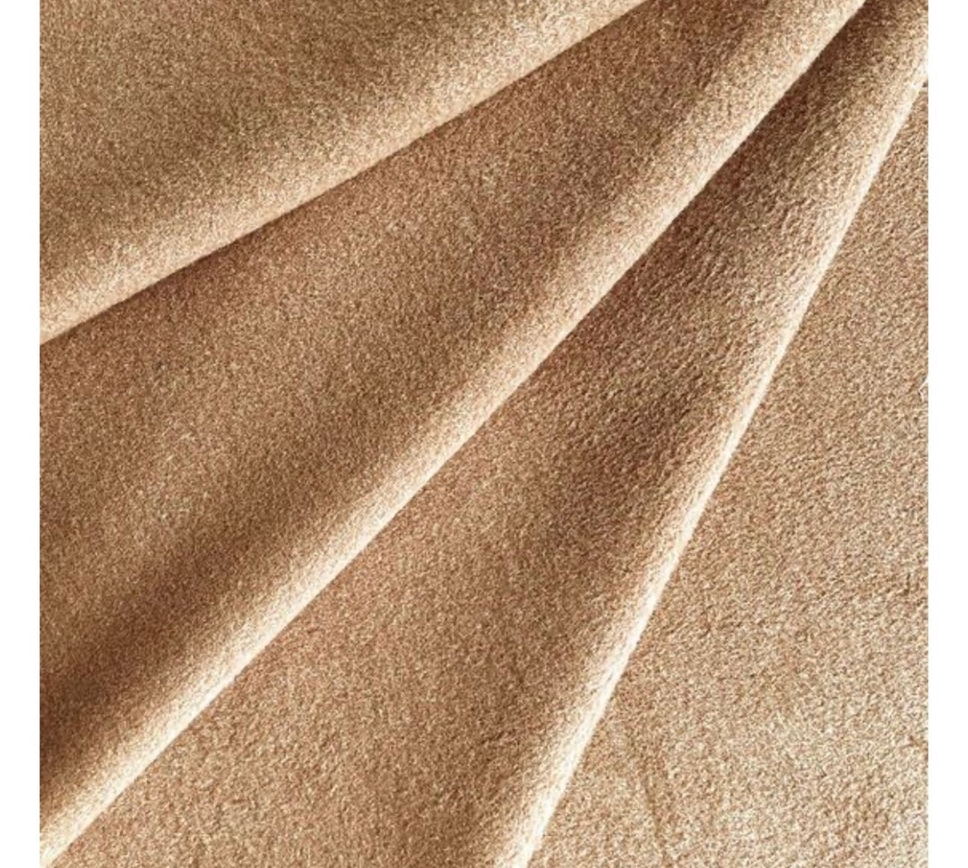 Real Wool Italian (coating) Fabric - Camel Color Used for Winter Coats ...