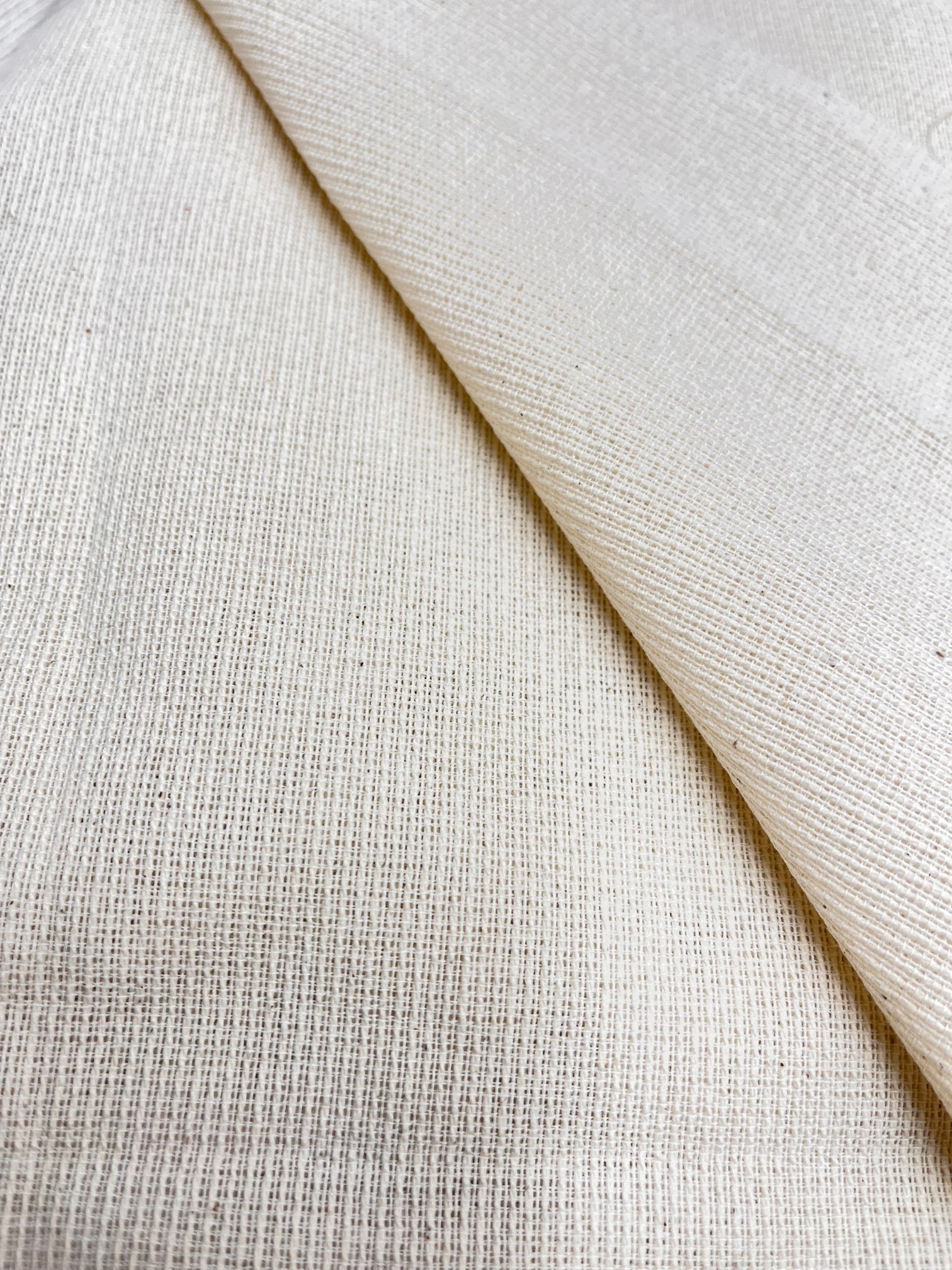 Used Linen 2 Yds for 18 Dollars, Linen Cotton (washable Linen) NATURAL COLOR Used ...