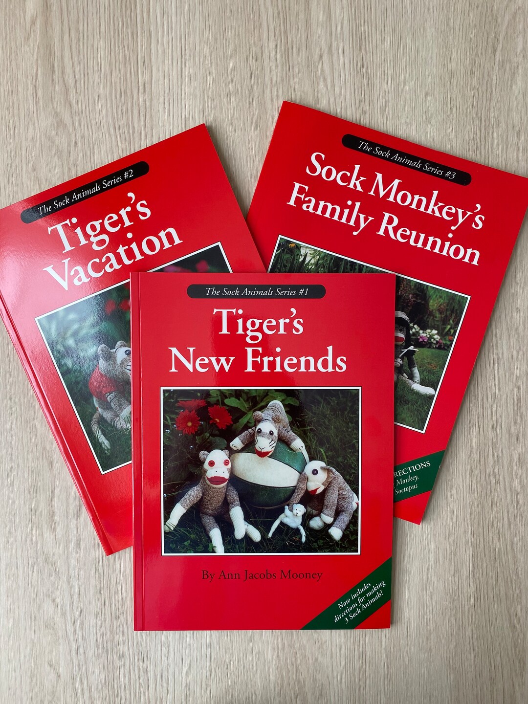 Sock Rabbit Book Vintage Sock Animals Book Bundle: Tiger & Sock Monkey Series - Etsy