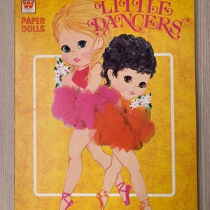 1975 Vintage Uncut Little Dancers Paper Dolls Book