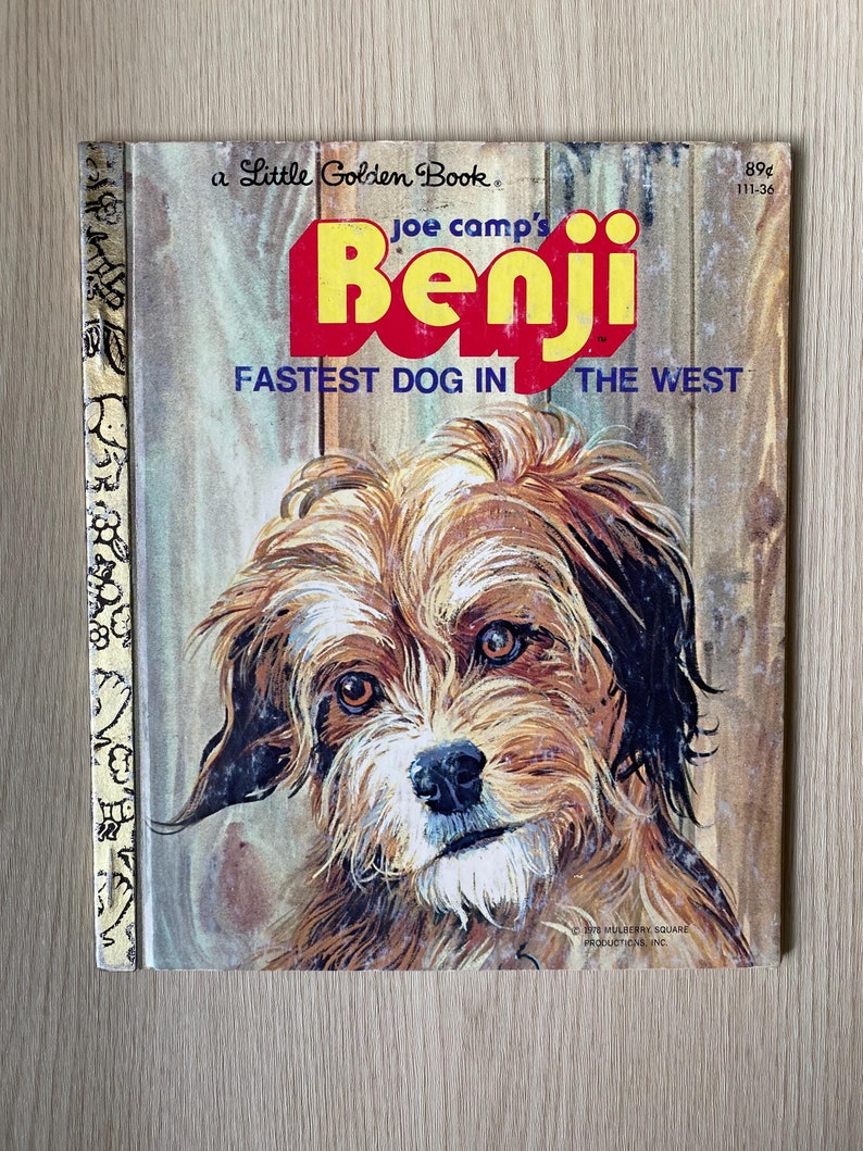 1978 Vintage Little Golden Book: Benji, Fastest Dog in the West - Etsy